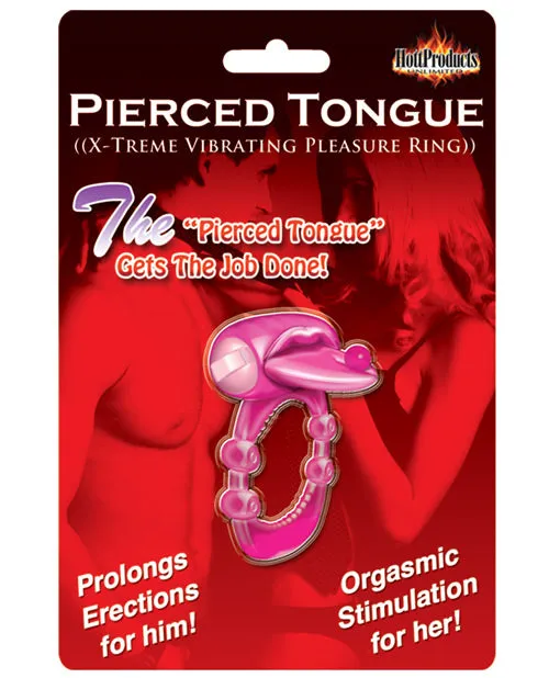 Male Sex Toys Hott Products Pierced Tongue Xtreme Vibrating Pleasure Ring