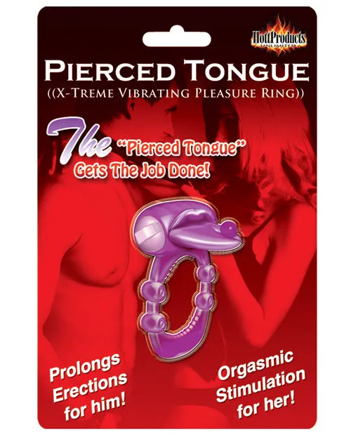 Male Sex Toys Hott Products Pierced Tongue Xtreme Vibrating Pleasure Ring