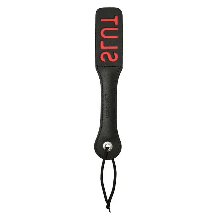 Restraints iloveexcitement Sportsheets Leather Slut Paddle