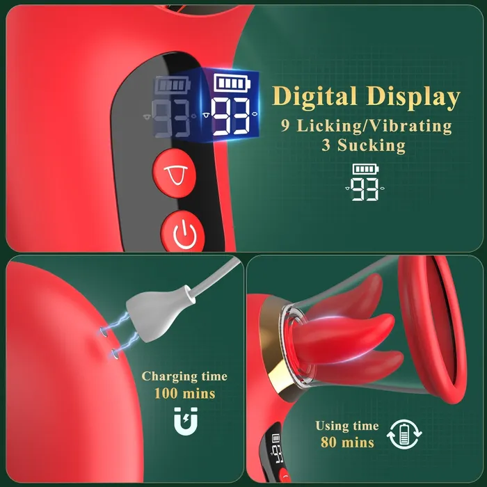 3 in 1 Tongue Sucking and Licking Clitoris Vibrator with App Control Sohimi Female Sex Toys 3 in 1 Tongue Sucking and Licking Clitoris Vibrator with App Control Sohimi Female Sex Toys