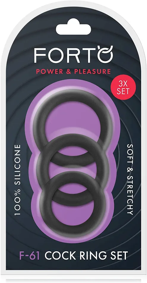 Male Sex Toys Forto F61 Cock Ring Set 3 Pack Forto