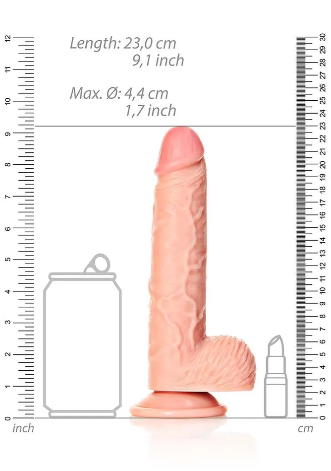 Shots America Female Sex Toys Straight Realistic Dildo Balls Suction Cup 8 205 Cm