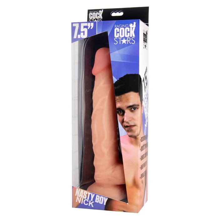 XR Brands Raging Cockstars Nasty Boy Nick Realistic Dildo Female Sex Toys