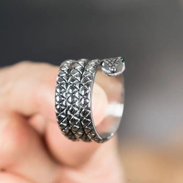 Cock Rings Metal Snake Cock Cobra Stainless Steel Male Glans Penis Ring House of Dasein Male Sex Toys