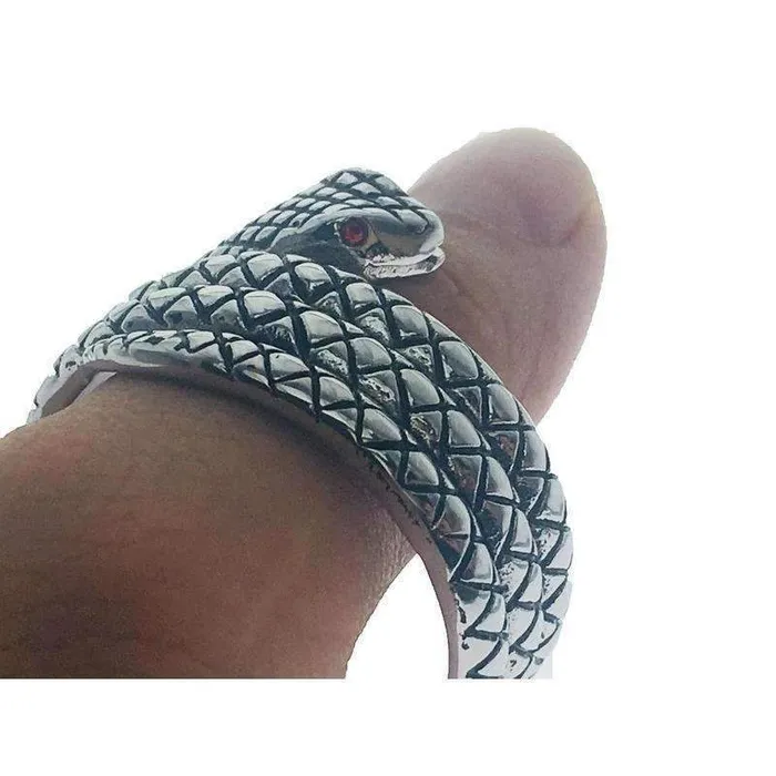 Cock Rings Metal Snake Cock Cobra Stainless Steel Male Glans Penis Ring House of Dasein Male Sex Toys