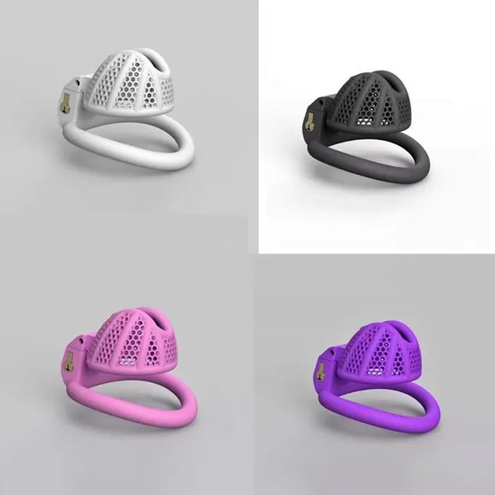 Male Sex Toys CHASTITY CAGE CO Honeycomb Mini Male Chastity Penis Device