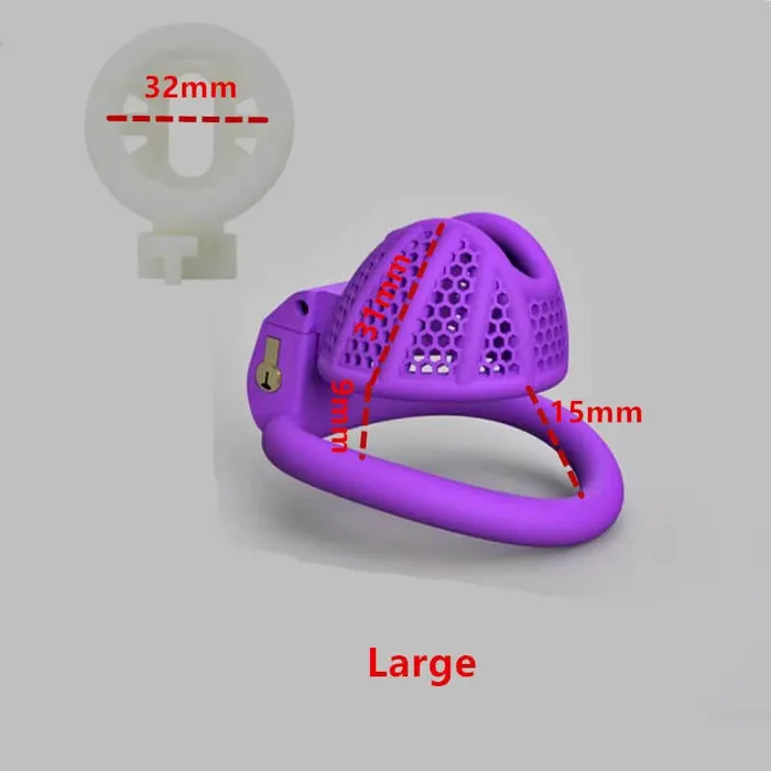 Male Sex Toys CHASTITY CAGE CO Honeycomb Mini Male Chastity Penis Device