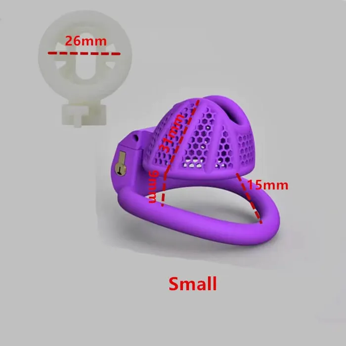 Male Sex Toys CHASTITY CAGE CO Honeycomb Mini Male Chastity Penis Device