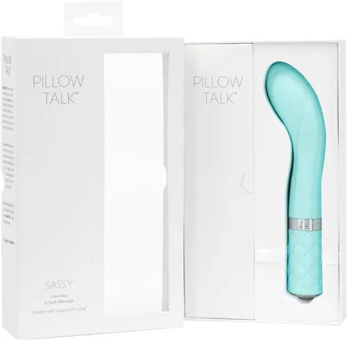 BMS Factory Vibrators Pillow Talk Sassy GSpot Vibrator Teal Pink