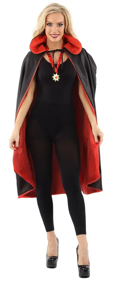 Male Sex Toys Classified Reversible Unisex Cape with Vampiric Medallion