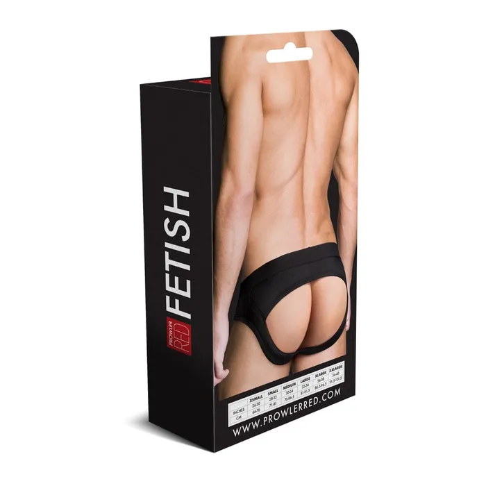 Prowler Red Fetish Backless Briefs with Assless Design in Black Prowler RED Anal