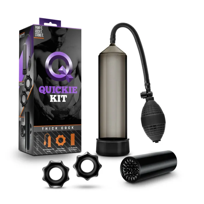 Anal Blush Quickie Kit Thick Cock Black