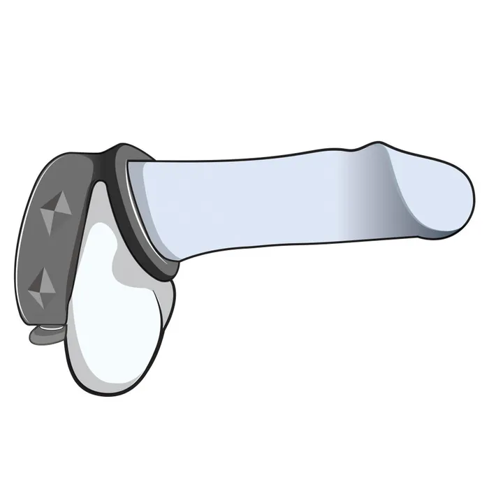 Blush Male Sex Toys Performance VS6 Silicone Cock Ball Strap Black