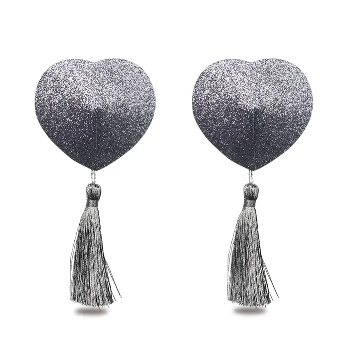 LOVETOY Female Sex Toys Reusable Glitter Heart Tassel Nipple Pasties LOVETOY Female Sex Toys Reusable Glitter Heart Tassel Nipple Pasties
