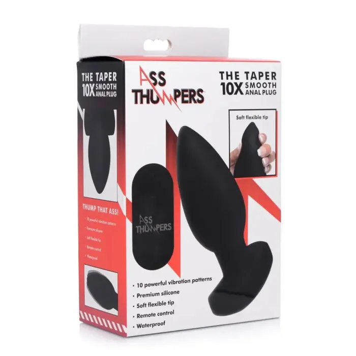 Anal Ass Thumpers Ass Thumpers The Taper 10X Smooth Silicone Vibrating Butt Plug Anal Ass Thumpers Ass Thumpers The Taper 10X Smooth Silicone Vibrating Butt Plug