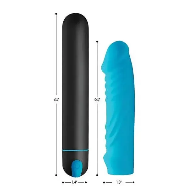 BANG 3 Speed XL Bullet and Silicone Ribbed Sleeve BANG Male Sex Toys BANG 3 Speed XL Bullet and Silicone Ribbed Sleeve BANG Male Sex Toys