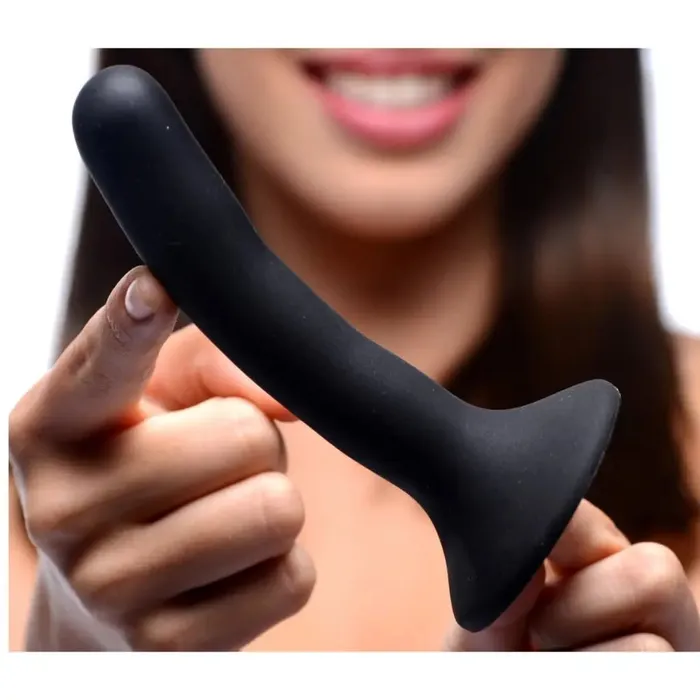 Black Silicone Strapon Dildo Strap U Female Sex Toys