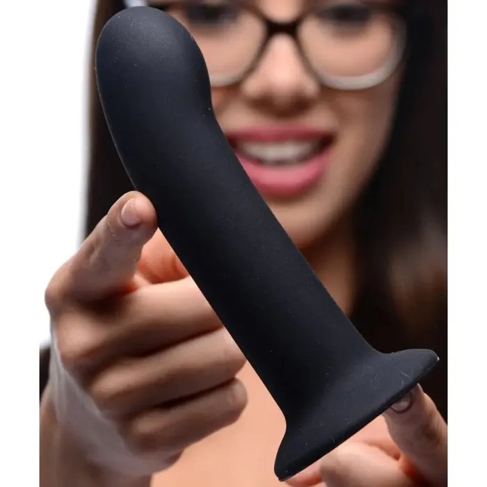 Black Silicone Strapon Dildo Strap U Female Sex Toys