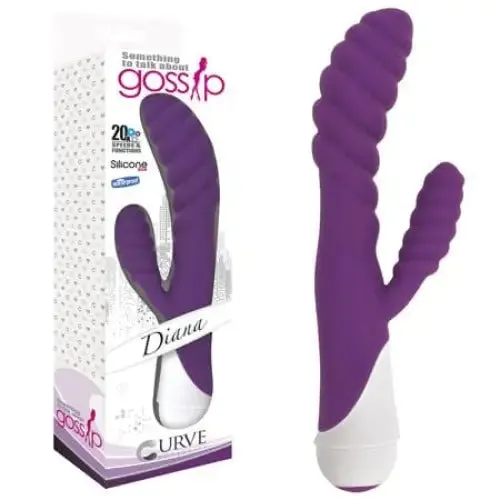 Curve Toys Gossip Diana Waterproof Ringed Silicone Flexible Dual Stimulation Vibrator Violet Curve Toys Female Sex Toys Curve Toys Gossip Diana Waterproof Ringed Silicone Flexible Dual Stimulation Vibrator Violet Curve Toys Female Sex Toys