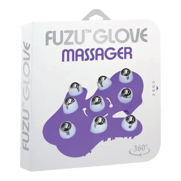 Deeva Vibrators Fuzu 360 Massage Glove Neon Blue Deeva Vibrators Fuzu 360 Massage Glove Neon Blue