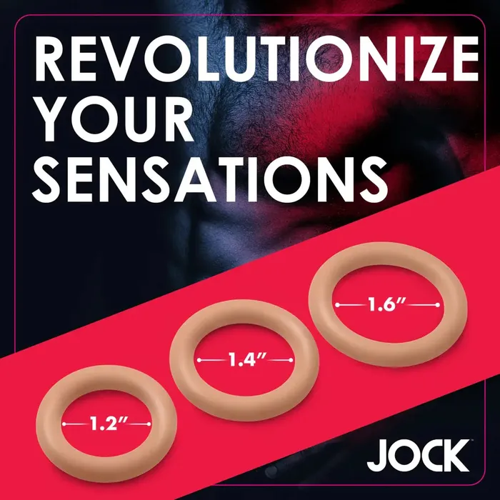 Discreet Silicone Cock Ring Set Medium Curve Toys Male Sex Toys