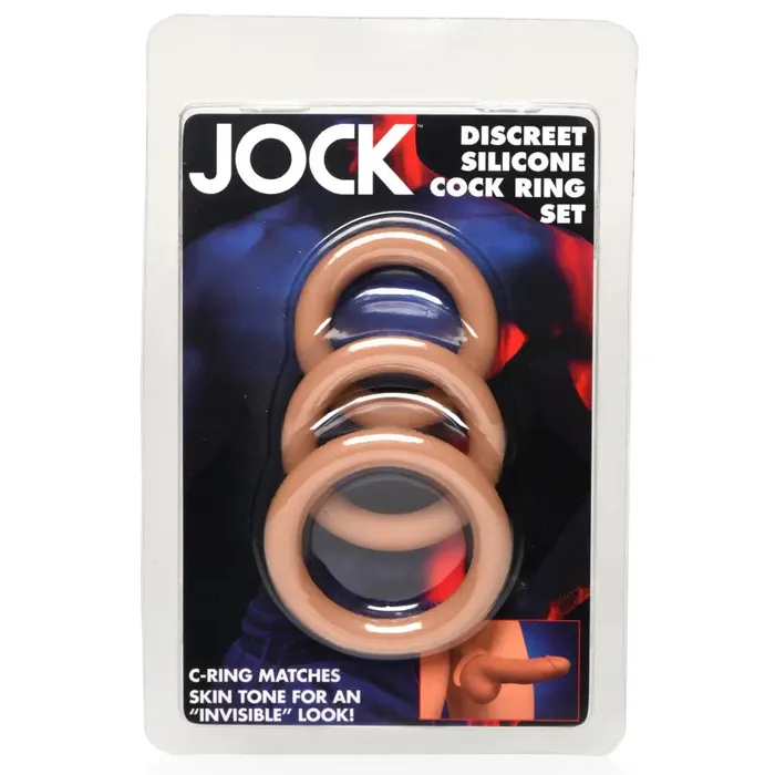 Discreet Silicone Cock Ring Set Medium Curve Toys Male Sex Toys
