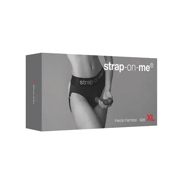 Female Sex Toys straponme Lingerie Heroine Harness Black StrapOnMe