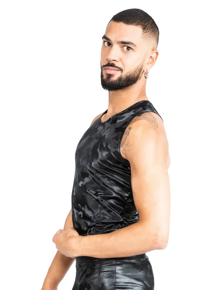HonourSkintwocom Vibrators Secret Sale VynX Round Neck Camo Vest Top