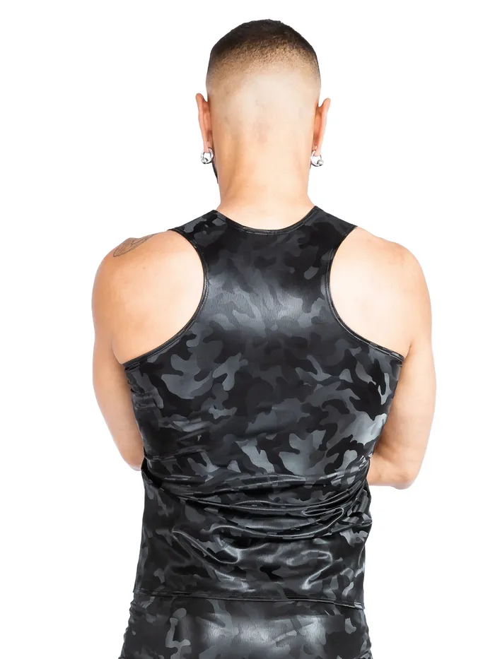 HonourSkintwocom Vibrators Secret Sale VynX Round Neck Camo Vest Top