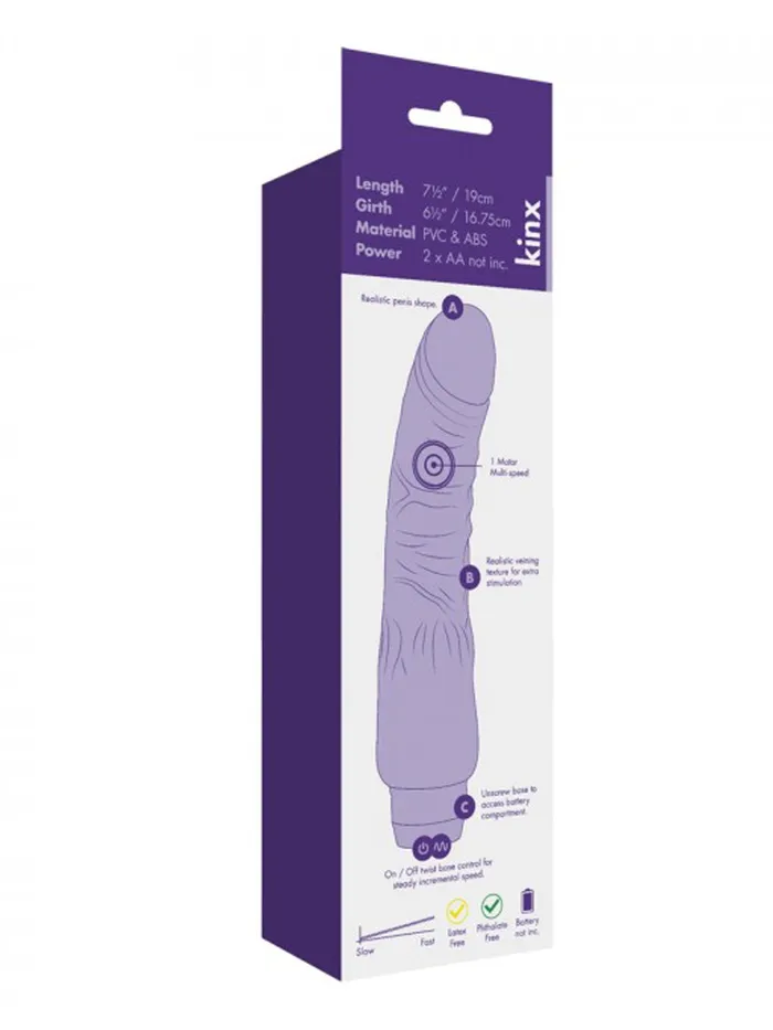 Kinx Titan Realistic Vibrator HonourSkintwocom Female Sex Toys