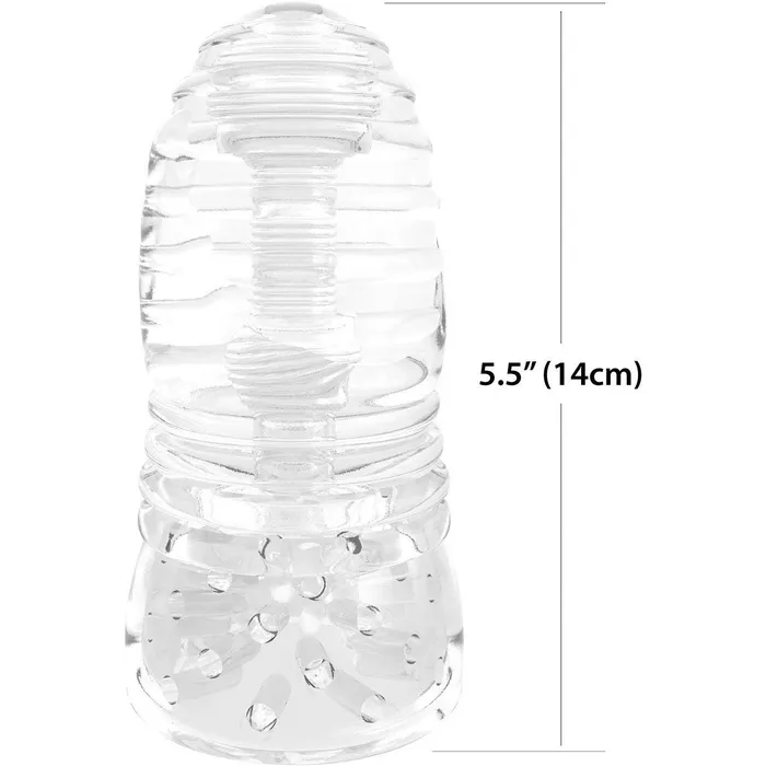 Linx Male Sex Toys Linx Glacier Dual End Stroker Clear