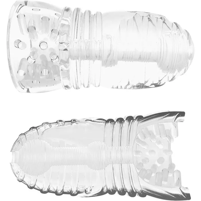 Linx Male Sex Toys Linx Glacier Dual End Stroker Clear