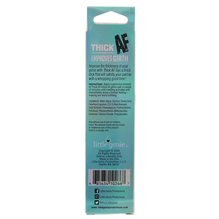 Little Genie Anal Thick AF Girth Improver for Him 15oz43ml Little Genie Anal Thick AF Girth Improver for Him 15oz43ml