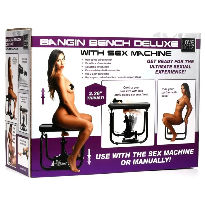 LoveBotz Female Sex Toys Deluxe Bangin Bench With Sex Machine