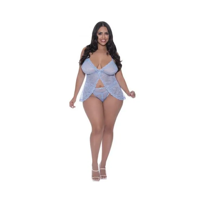 Magic Silk Female Sex Toys Magic Silk Ooh La Lace Babydoll Split Crotch Panty Set Periwinkle Queen Size Magic Silk Female Sex Toys Magic Silk Ooh La Lace Babydoll Split Crotch Panty Set Periwinkle Queen Size