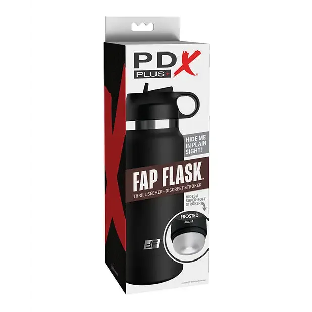 Male Sex Toys PDX Plus Fap Flask Thrill Seeker Stroker FrostedBlack Pdx Brands Male Sex Toys PDX Plus Fap Flask Thrill Seeker Stroker FrostedBlack Pdx Brands