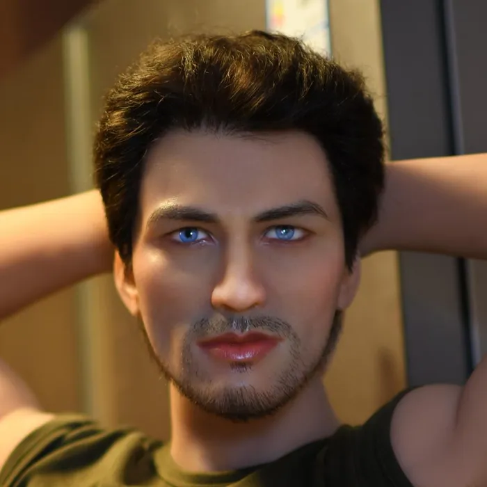 Neodoll Allure MALE 106 Sex Doll Head M16 Compatible Tan 6YE Doll Male Sex Toys