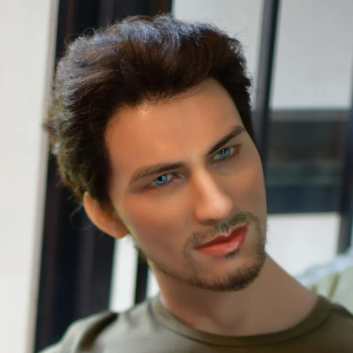 Neodoll Allure MALE 106 Sex Doll Head M16 Compatible Tan 6YE Doll Male Sex Toys