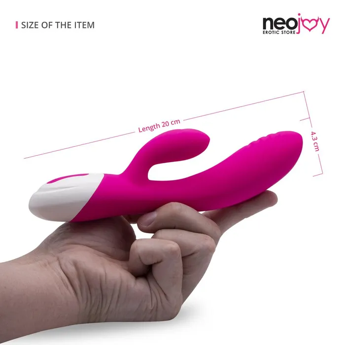 Neojoy Vibrators Neojoy Love Rabbit Silicone Rabbit Vibrator USB Rechargeable 5Speed 8Functions Pink