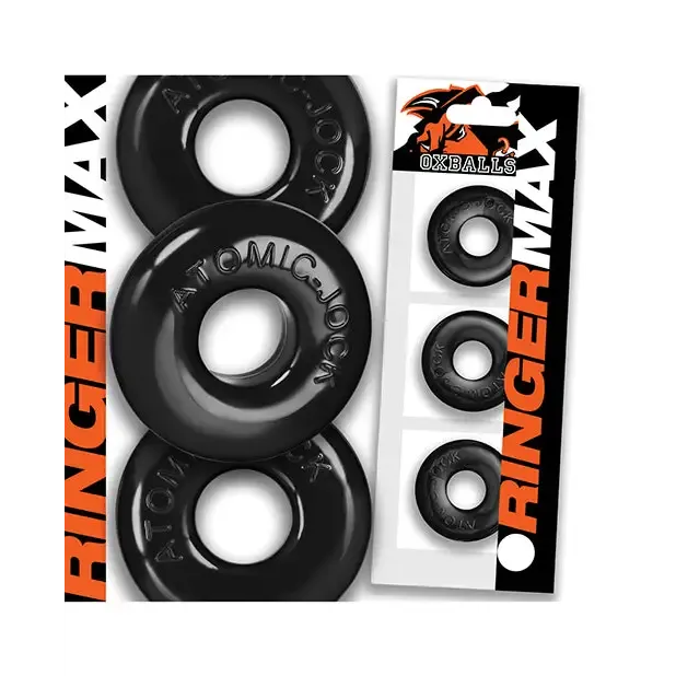 OXBALLS Anal OxBalls Ringer Max 3 Pack Black