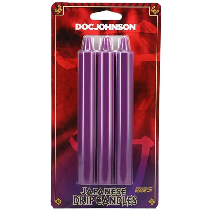 Vibrators Doc Johnson Japanese Wax Dripping Candles Purple 3 Pack Vibrators Doc Johnson Japanese Wax Dripping Candles Purple 3 Pack