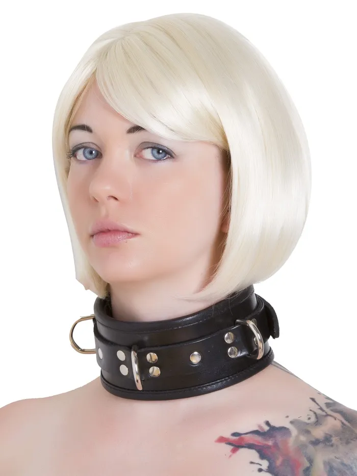 Vibrators HonourSkintwocom Leather Deluxe Padded Collar