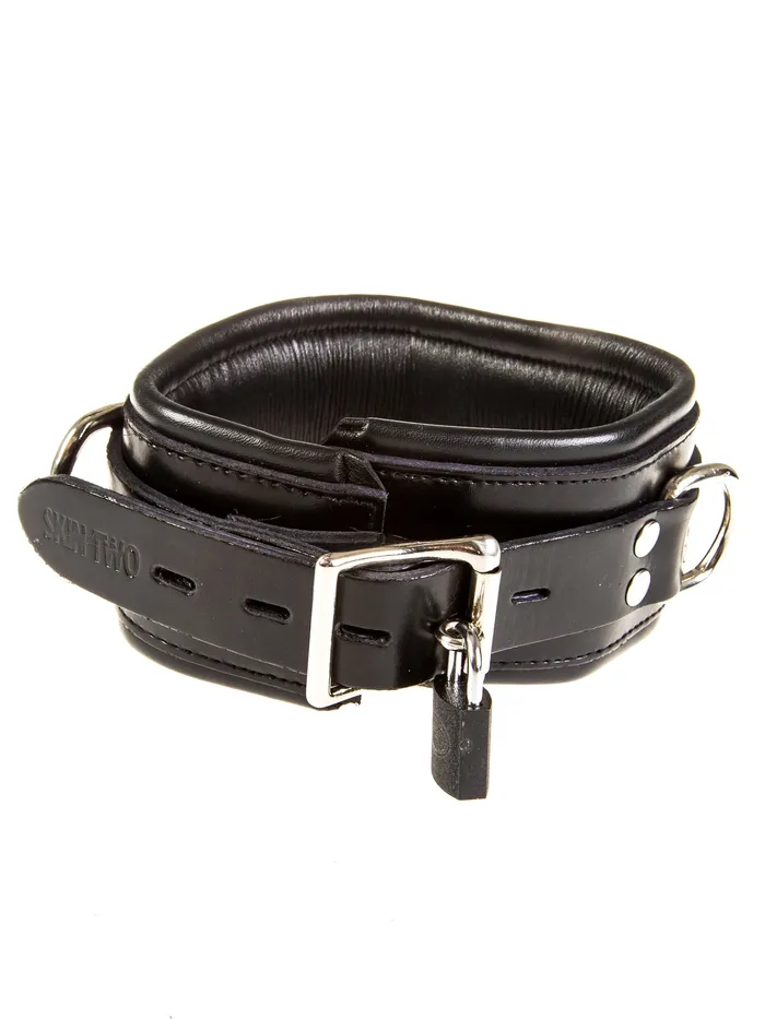 Vibrators HonourSkintwocom Leather Deluxe Padded Collar