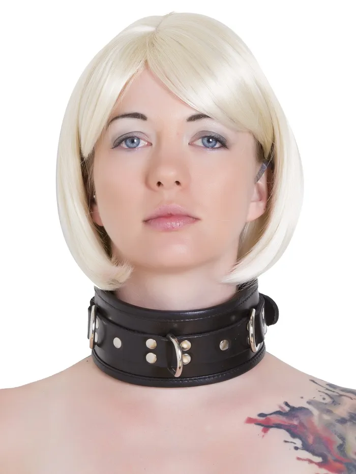 Vibrators HonourSkintwocom Leather Deluxe Padded Collar