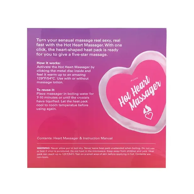 Vibrators Jelique Hot Heart Massager Pink Classic Brands LLC Vibrators Jelique Hot Heart Massager Pink Classic Brands LLC