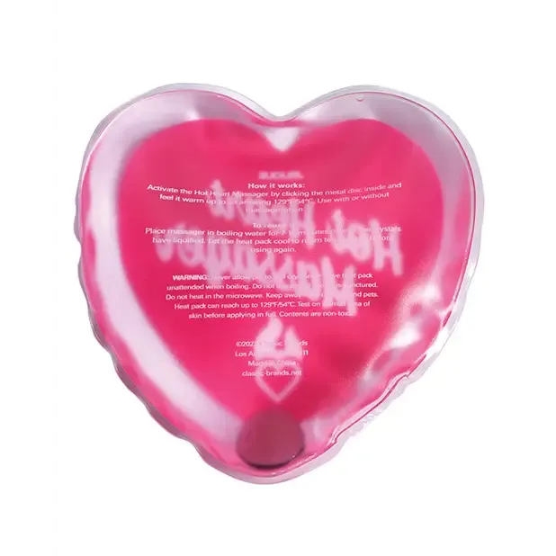 Vibrators Jelique Hot Heart Massager Pink Classic Brands LLC Vibrators Jelique Hot Heart Massager Pink Classic Brands LLC
