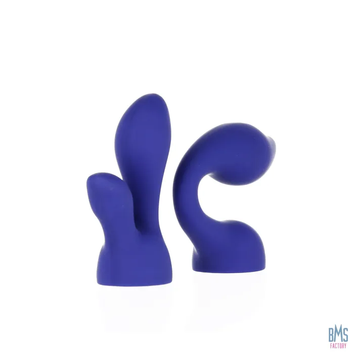Vibrators PalmPower PalmSensual Head Attachments For Use With PalmPower Blue 2pcs PalmPower