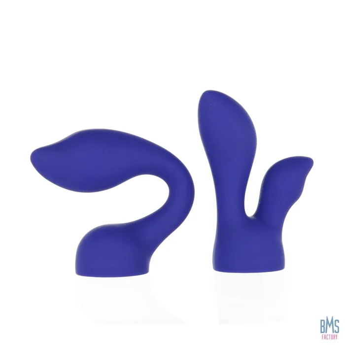 Vibrators PalmPower PalmSensual Head Attachments For Use With PalmPower Blue 2pcs PalmPower