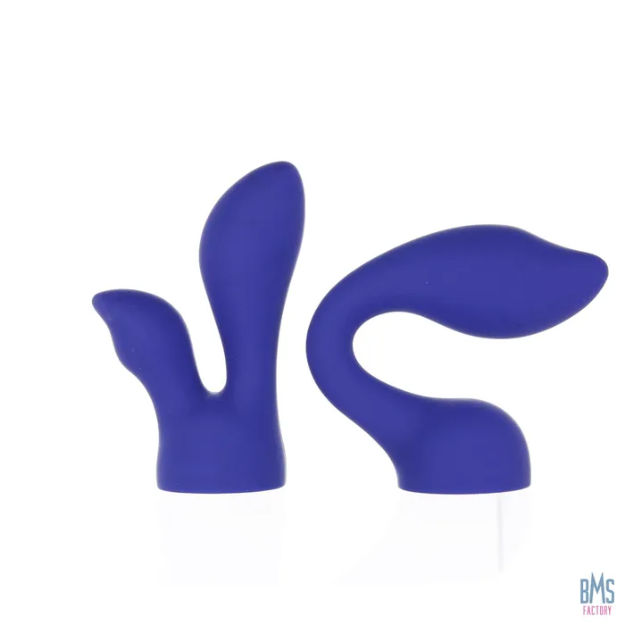 Vibrators PalmPower PalmSensual Head Attachments For Use With PalmPower Blue 2pcs PalmPower