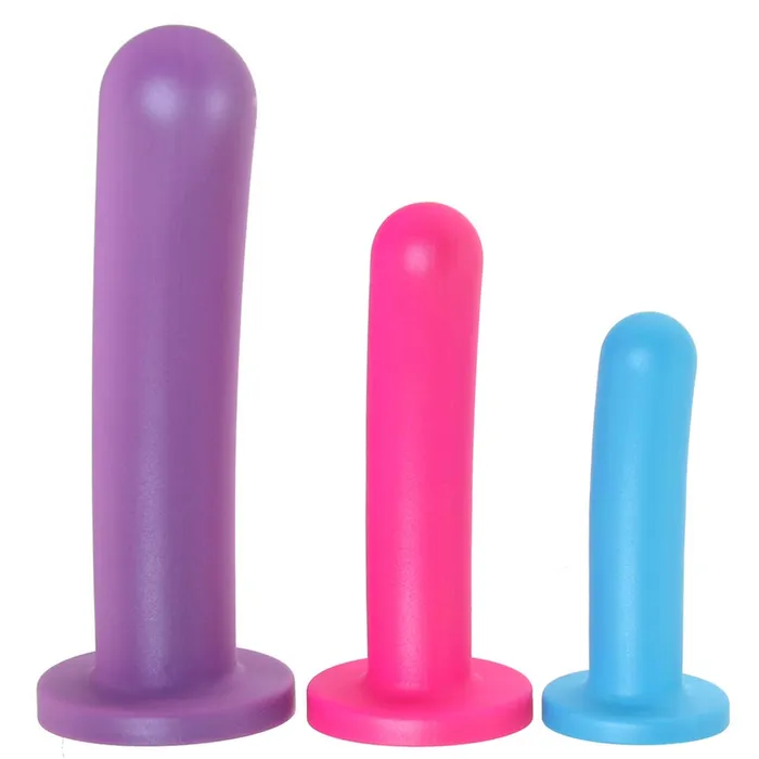 XR Brands Female Sex Toys Strap U Triple Peg Vibrating Silicone Dildo Set XR Brands Female Sex Toys Strap U Triple Peg Vibrating Silicone Dildo Set